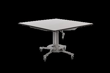 Ouranos - table carré 4 places réglable en hauteur