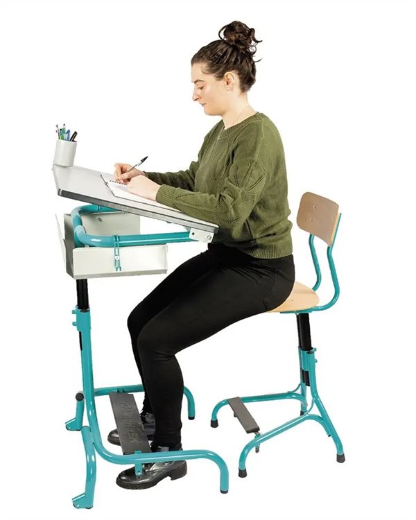 Hergon - Ensemble table et chaise scolaire ergonomique