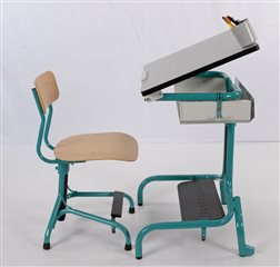 Hergon Dys 30 - Ensemble table et chaise scolaire ergonomique