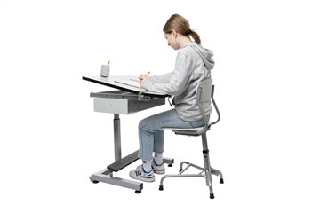 Herlift ensemble scolaire bureau et chaise ergonomique