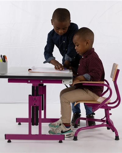 Mona - Ensemble table et chaise scolaire ergonomique